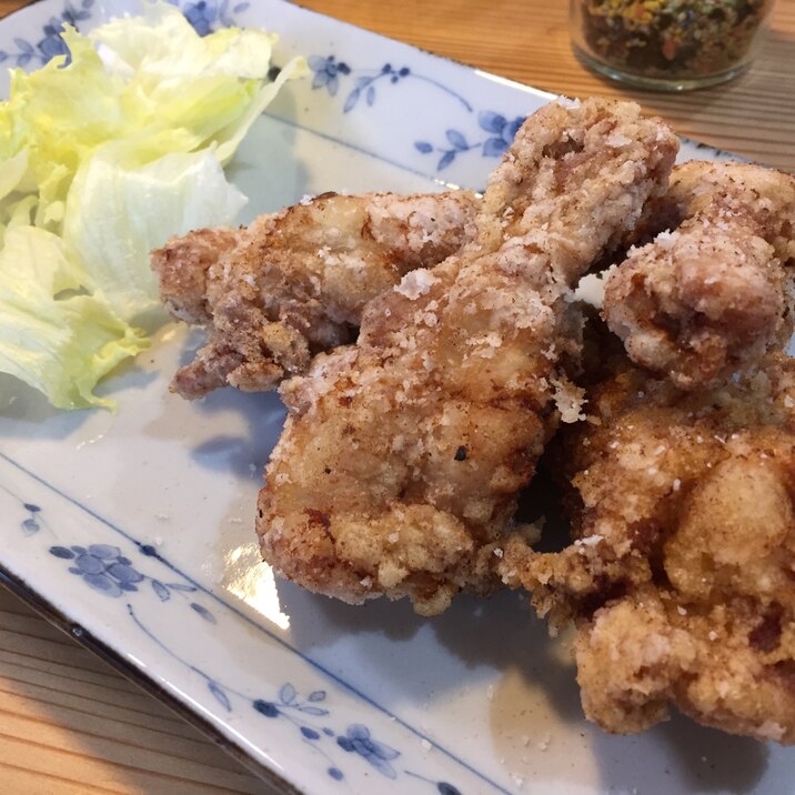 骨付きが美味しい♩手羽元の唐揚げ♩